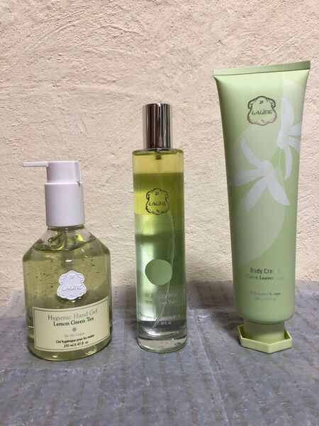 Laline グリーンリーブスユズ ヘア&ボディミスト ボディクリーム ハンドジェル ラリン 未開封新品