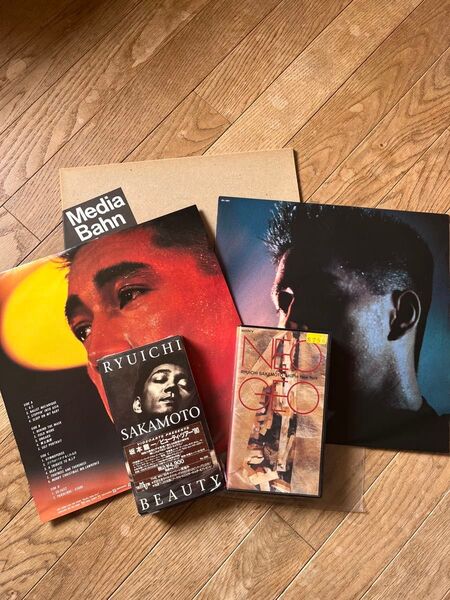 坂本龍一 ライブセット レコード、ビデオテープ、3点セット