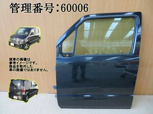 H18 ワゴンR MH21S ZJ3/ブラック/黒 左フロントドア/助手席ドア/左前ドア