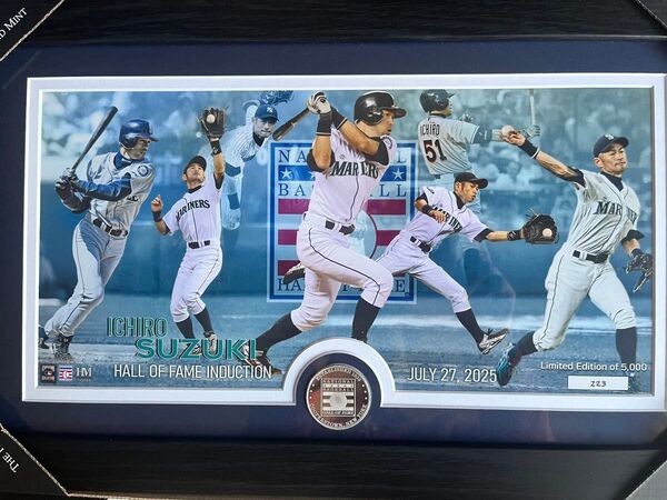 イチロー 殿堂入り記念 シングルパノコインフォトミント MLB公式 ハイランドミント
