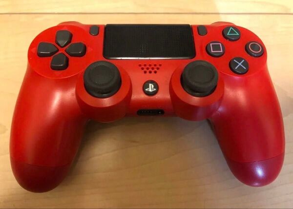 動作良好 美品 PS4 DUALSHOCK4 マグマ・レッド 赤 デュアルショック4