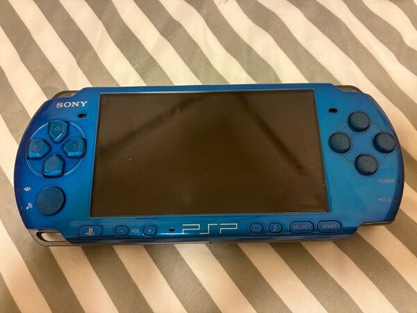 動作未確認 SONY ソニー PSP-3000 ブルー 外観美品 訳あり