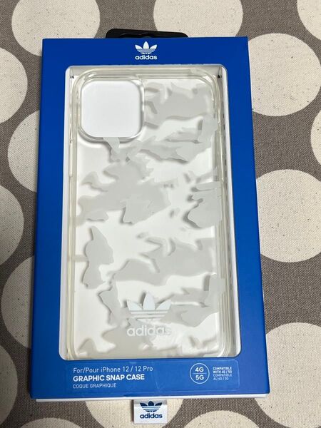 adidas iPhone12/12Pro用スマホケース クリア 新品未開封