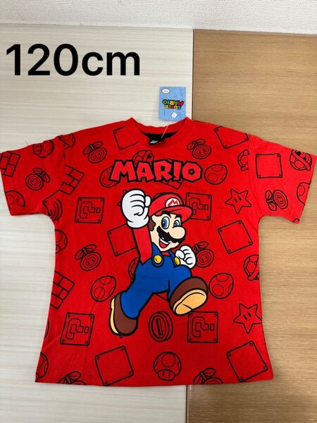 新品 任天堂スーパーマリオ 半袖Tシャツ マリオ 男の子 Tシャツ 120cm