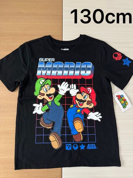 新品 任天堂スーパーマリオ 半袖 ブラザーズ ルイージ Tシャツ 130cm