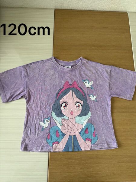 未使用ディズニー Tシャツ 白雪姫 Tシャツ 女の子 半袖 仮装 120cm