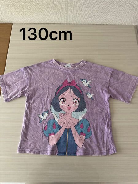 未使用ディズニー Tシャツ 白雪姫 Tシャツ 女の子 半袖 仮装 130cm