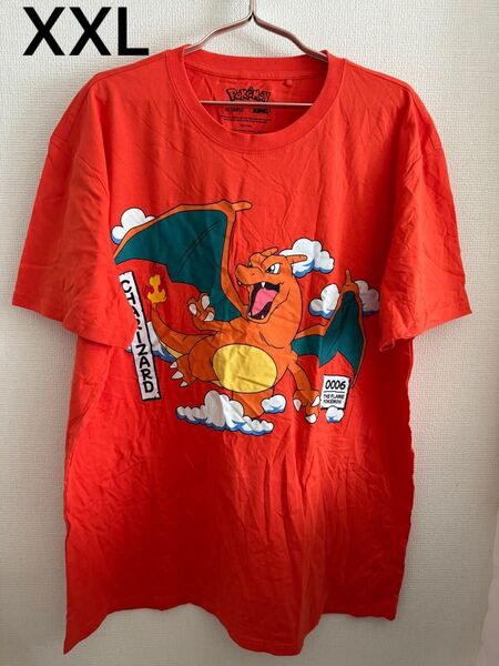 未使用 ポケモン リザードン Tシャツ ピカチュウ メンズ 半袖 XXLサイズ