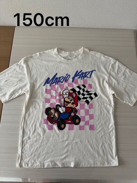 任天堂スーパーマリオ 半袖Tシャツ 男の子 マリオカート Tシャツ 150cm
