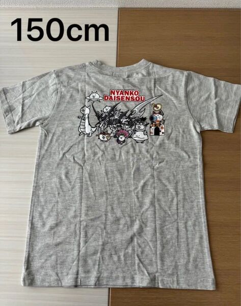 未使用 にゃんこ大戦争 Tシャツ 任天堂 男の子 半袖Tシャツ 150cm刺繍