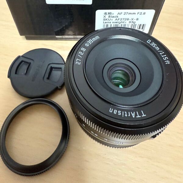 【新品同様品】TTArtisan AF 27mm F2.8 ブラック FUJIFILM Xマウント