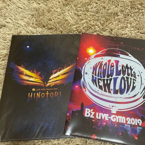 B'z クリアファイル 2枚セット HINOTORI Whole Lotta NEW LOVE