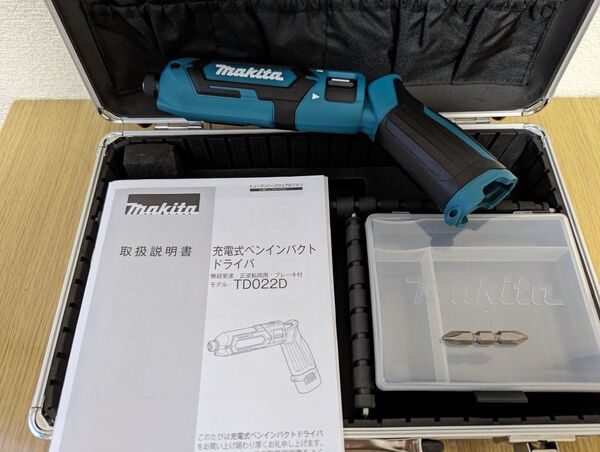 マキタ TD022DSHX【本体+ケース】充電式ペンインパクトドライバー makita( BL0715、 DC07SB なし)