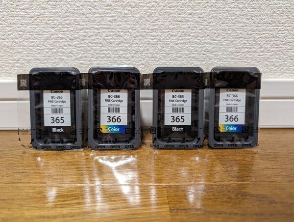 新品 BC-365、BC-366 2個セット キャノン 純正インクカートリッジ TS3530用 キヤノン canon BC365