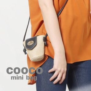 cooco カゴバッグ ショルダーバッグ バッグ ハンドバッグ レザー 2WAY 黒 2WAYバッグ ミニショルダー ミニバッグ