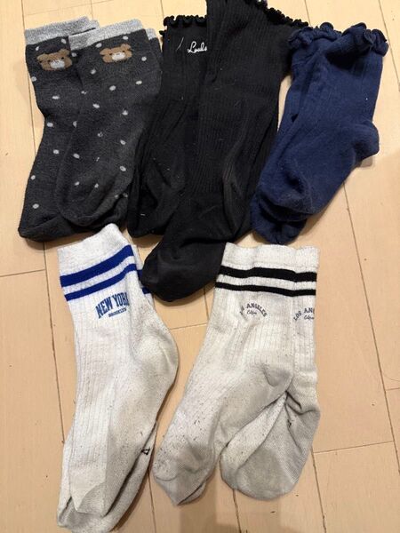 ソックス 靴下 ソックス 小学生 スクールソックス 6足