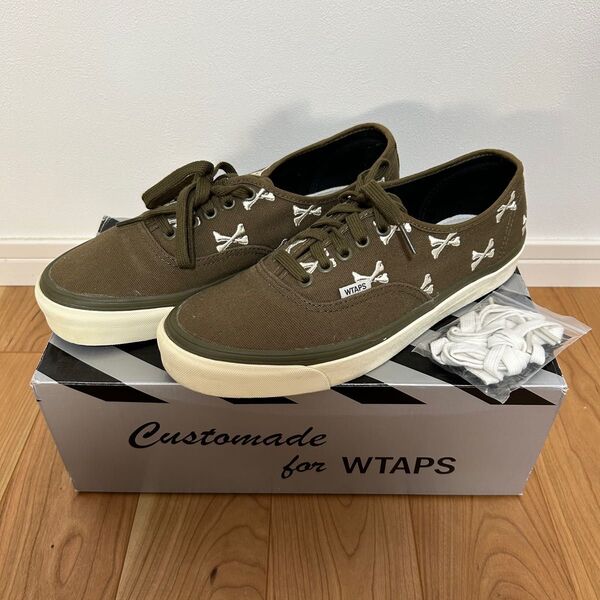 WTAPSダブルタップスVANSバンズVAULTボルトauthenticオーセンティックOG27.5センチクロスボーンWTVUA