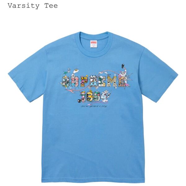 SupremeシュプリームTシャツVARSITYサイズM新品ステッカー付属