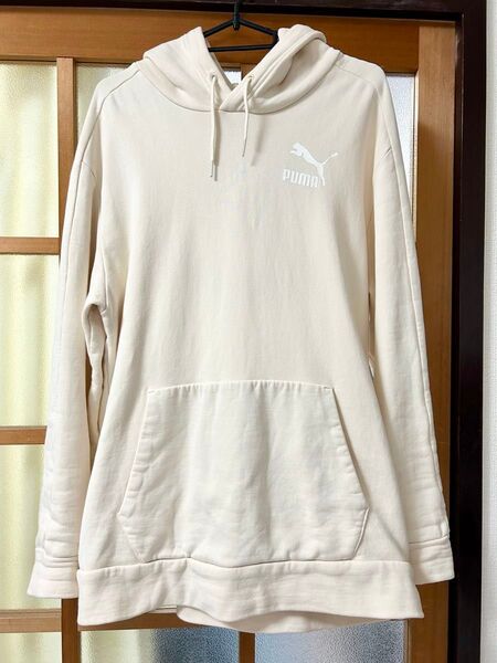 PUMA フード付きパーカー メンズ M 生成色 コットン