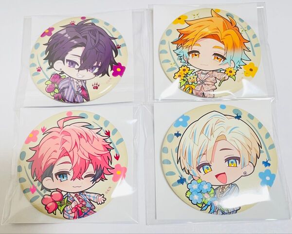 【バラ売り不可】にじさんじ Oriens 2nd Anniversary 缶バッジ 佐伯イッテツ 宇佐美リト 赤城ウェン 緋八マナ