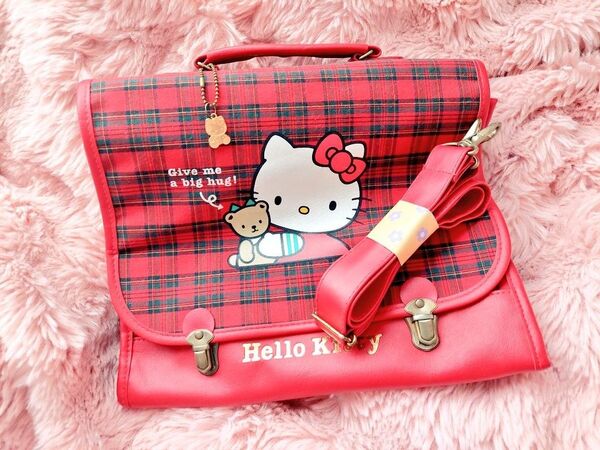 ハローキティのレトロバッグ サンリオ 2Way スクールバッグ リュック HELLO KITTY 1976,1990 希少