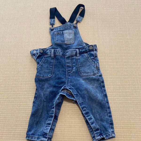 H&M デニムオーバーオール 80cm