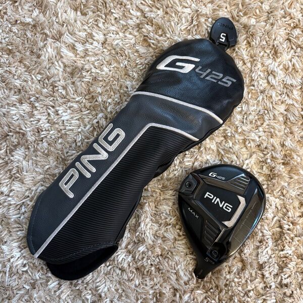 PING G425 MAX 5W フェアウェイウッド ヘッドのみ ヘッドカバー付き