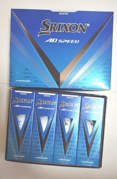 (新品)ゴルフボール ダンロップ スリクソン AD SPEED ホワイト 2024モデル 1ダース