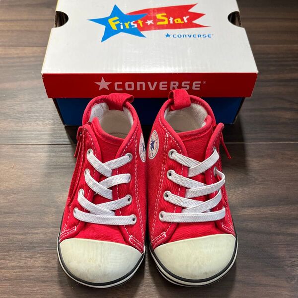 CONVERSE First Star 赤 キッズシューズ 13cm スニーカー コンバース