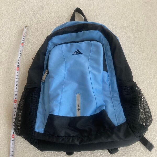 adidas リュック 水色 状態良 アディダス キッズ used