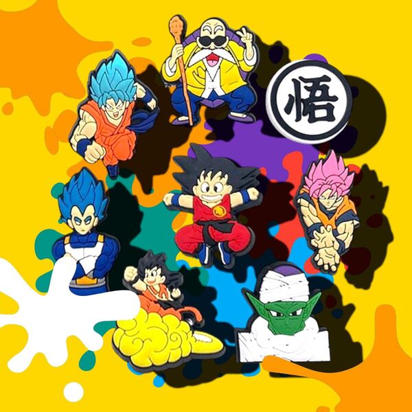 【新品】ドラゴンボール クロックス ジビッツ アクセサリー 8個セット 大人気 ドラゴンボール 孫悟空 チャーム