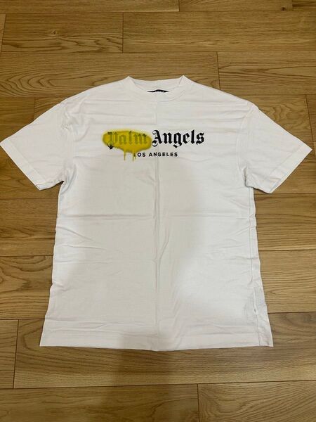 確実正規 Palm Angels スプレー ロゴ Tシャツ M