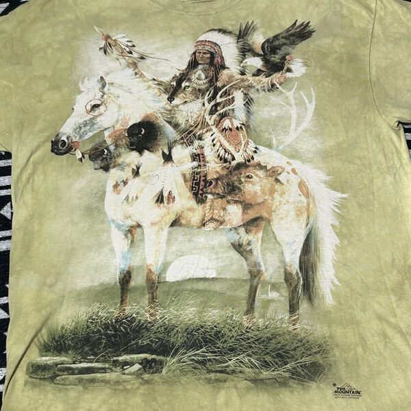 【古着】アメカジTHE MOUNTAIN 酋長 タイダイ半袖TシャツXL