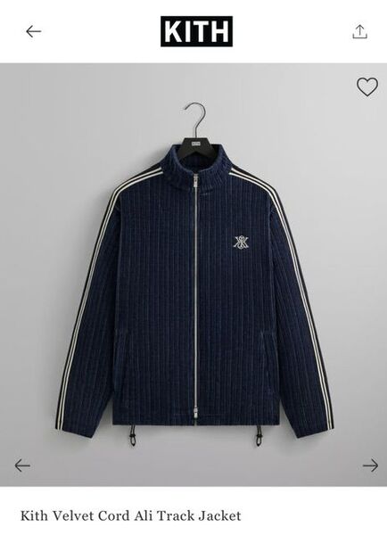 KITH Velvetcord Ali Track Jacket キス トラックジャケット ジップジャケット ジャージ
