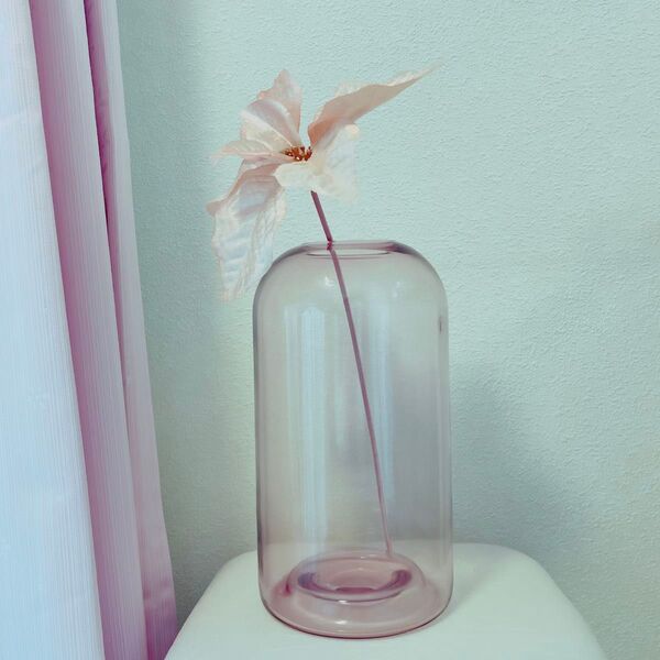 ZARA HOME ザラホーム 花瓶 フラワーベース ガラス ピンク