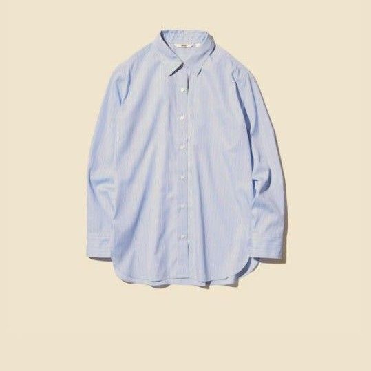 UNIQLO 上質なコットン100% ストライプシャツ