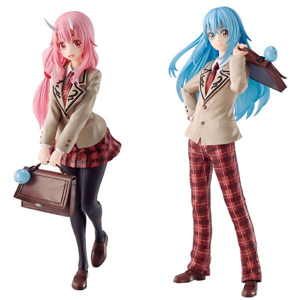 【未開封】一番くじ 転生したらスライムだった件 私立テンペスト学園Ⅱ A賞リムル & C賞シュナ 制服姿フィギュア