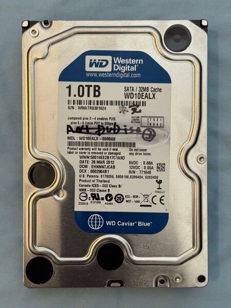 1TB 3.5インチ SATA HDD WD Blue