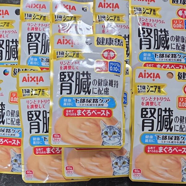 アイシア 健康缶11歳からのシニア 下部経路ケア まぐろペースト40g×10個