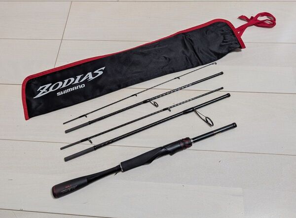 ゾディアス S64L-5 パックロッド 5ピース スピニング シマノバス釣り SHIMANO ルアーロッド