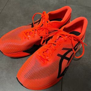 アシックス メタスピードエッジパリ レッド 26.5cm