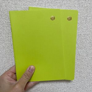 デルフォニクス ノート2冊 レモンライム色