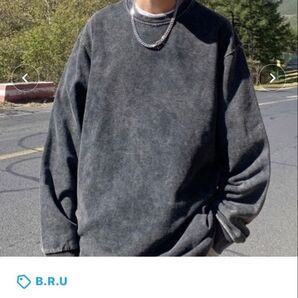 B.R.U ヴィンテージ加工Tシャツ/ロンT