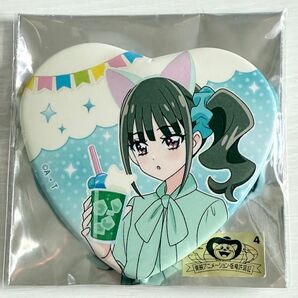 プリキュア わんだふるぷりきゅあ マルイ ハート缶バッジ 猫屋敷まゆ
