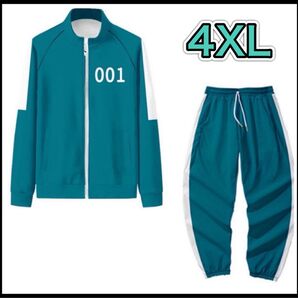 ジャージ パンツ セットアップ 上下 上下セット イカゲーム コスプレ 大きいサイズ 001 【新品未使用】