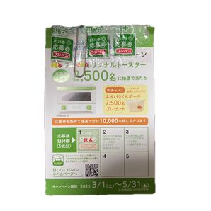 フジパン2025春 キャンペーン応募券 3枚