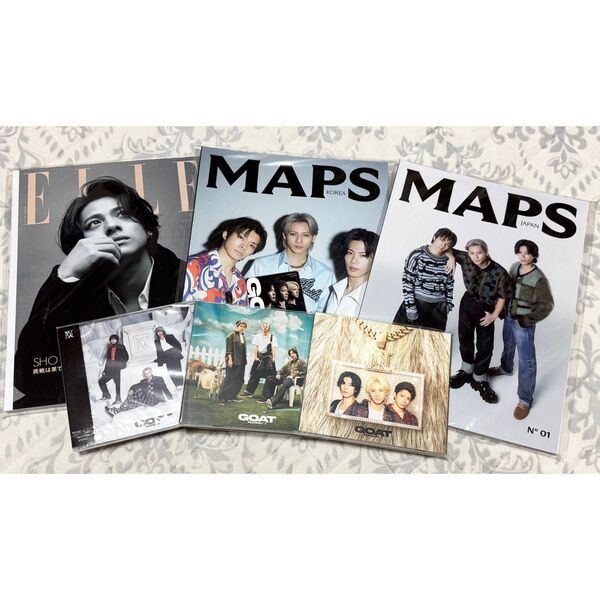 【最終値下げ】Number_i GOAT CD新品未開封 特典付 平野紫耀 雑誌 ELLE 岸優太 神宮寺勇太 MAPS 韓国限定