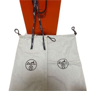 HERMES エルメス 巾着 リボンショッパー