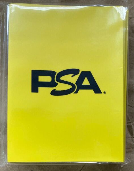 【未開封】PSA公式ロゴ入り 非売品スリーブ/プロテクター カラー:イエロー