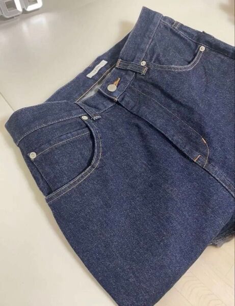 美品 ジャーナルスタンダード 13oz左綾デニムパンツ 38 ワイドデニム JOURNAL ボトム ジーンズ